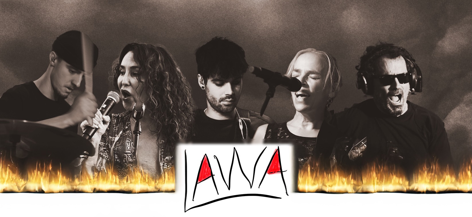 Lawa band picture with logo